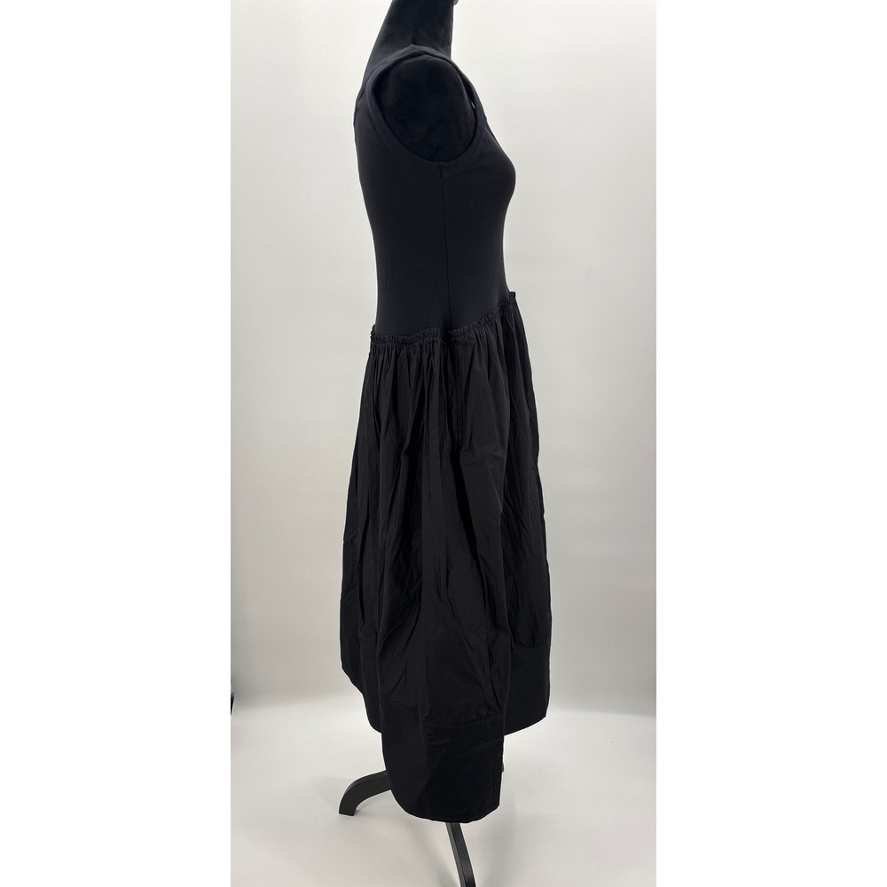 Madewell Black Sleeveless Scoop-Neck Midi Dress - Picture 6 of 12